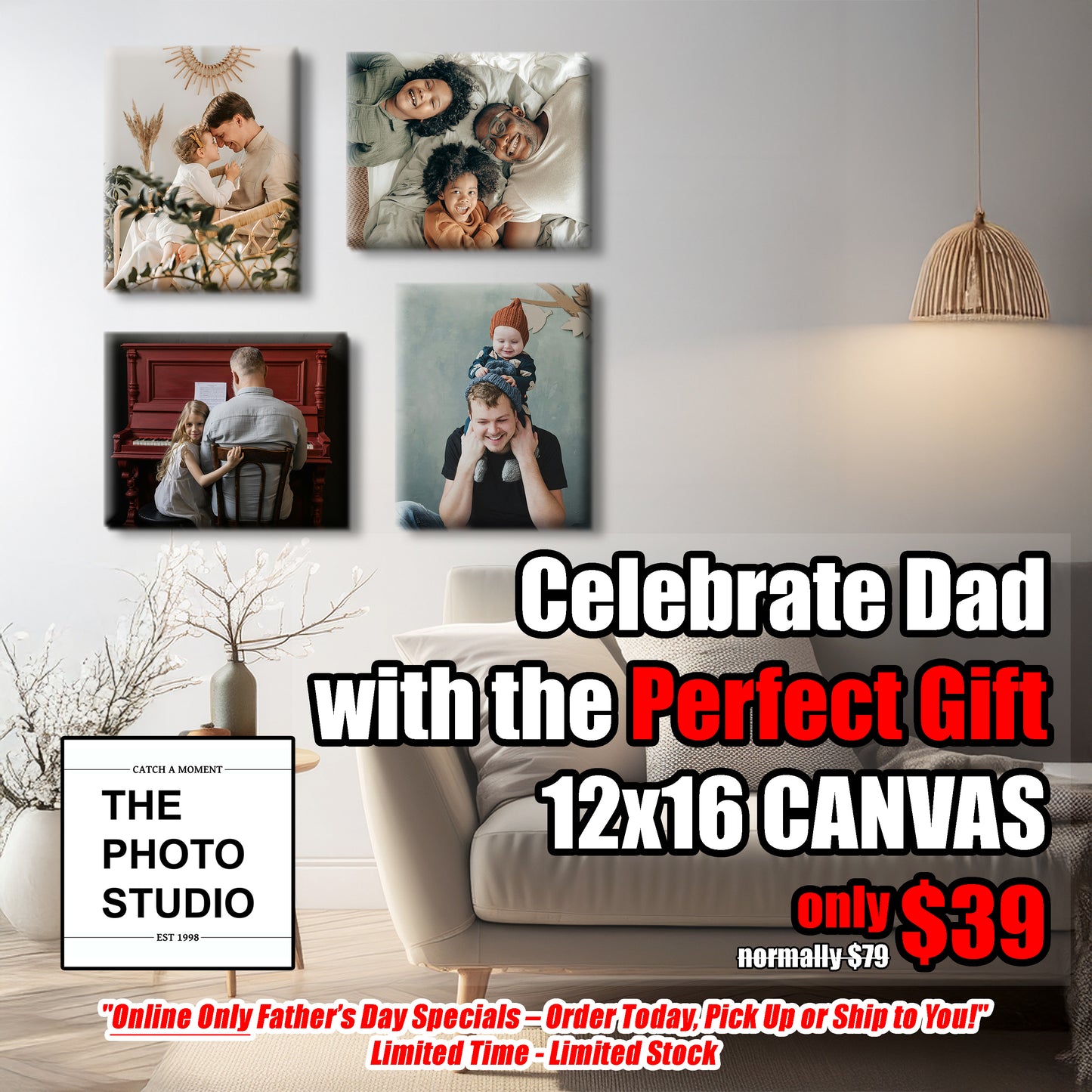 12x16 Canvas - Fathers Day Promo