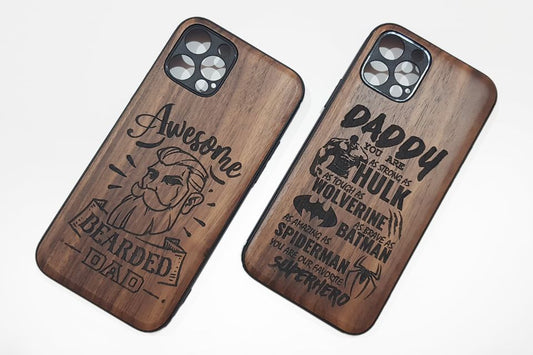 Custom engraved Wooden Phone Case