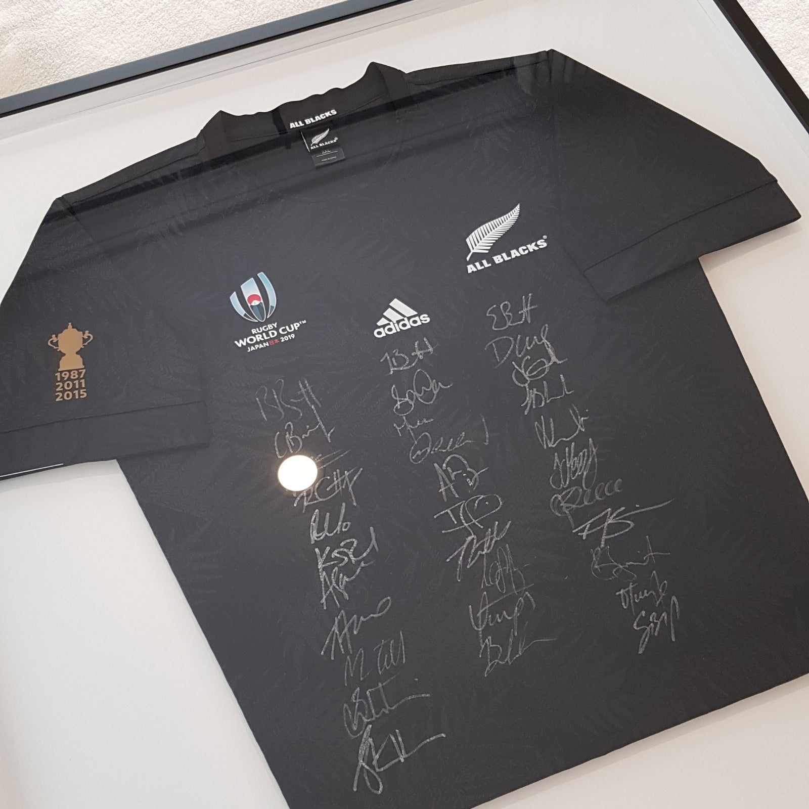 all black, rugby jersey, rugby world cup, 1987, 2011, 2015, japan 2019, adidas, 