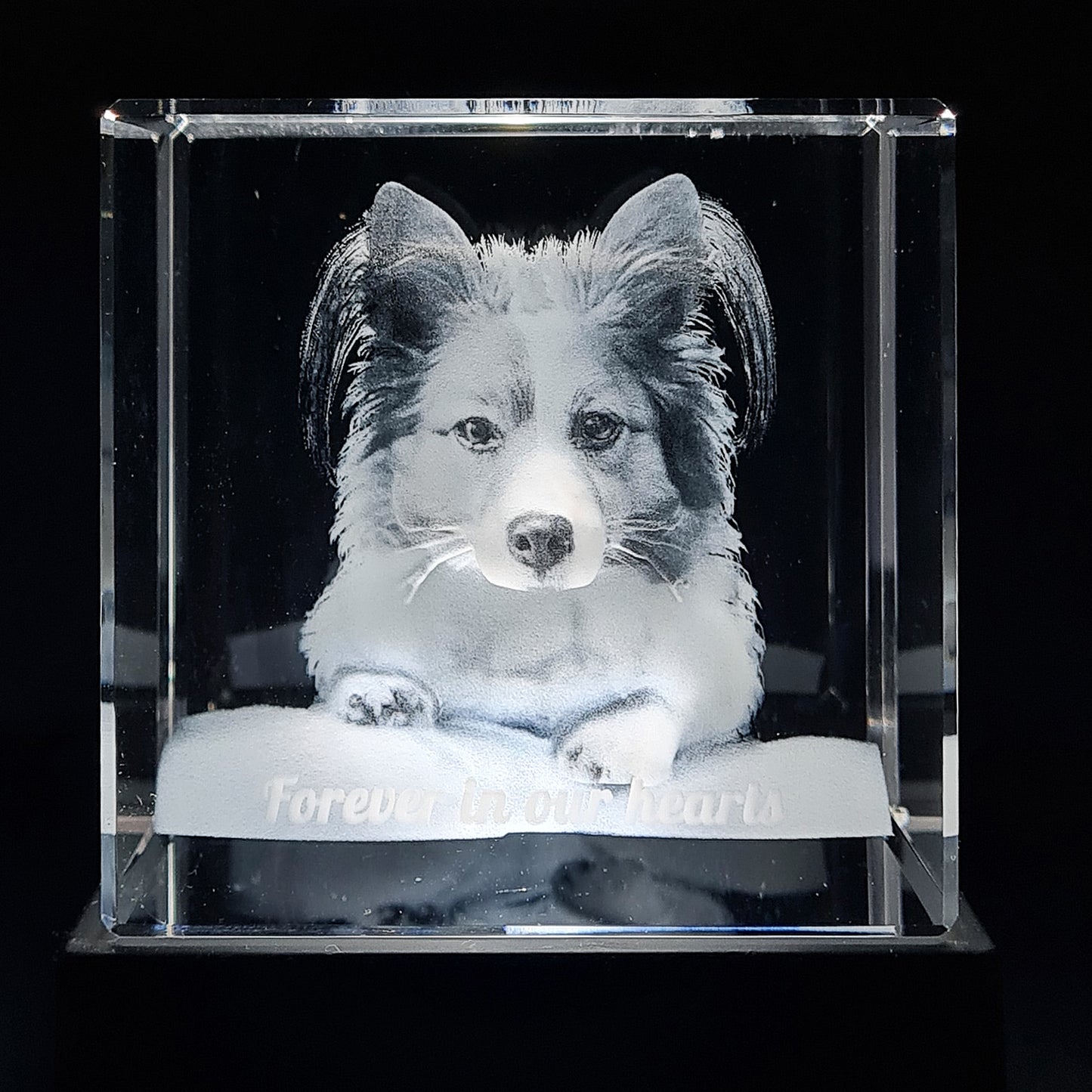 Custom LED Crystal - Medium 70x70x70mm  square Cube