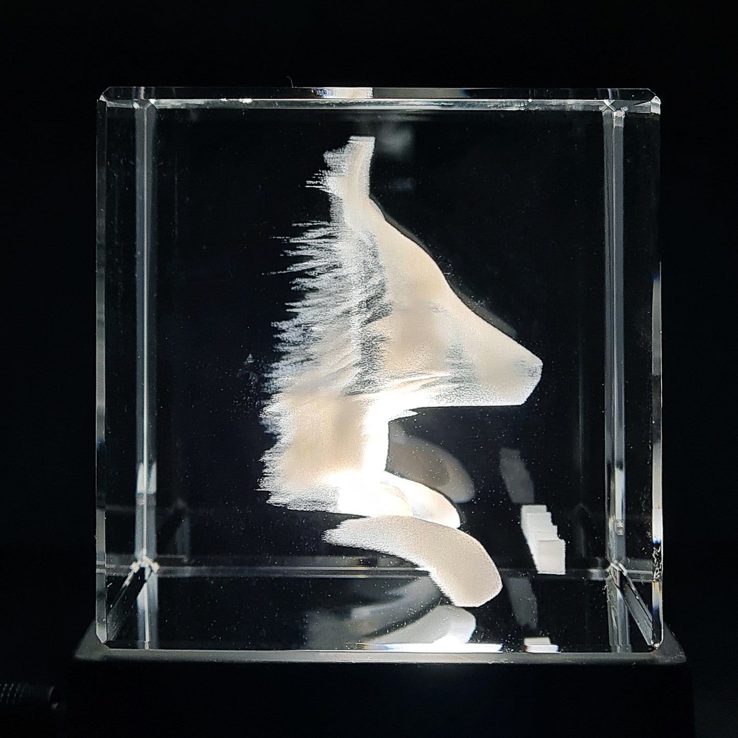 Custom LED Crystal - Medium 70x70x70mm  square Cube
