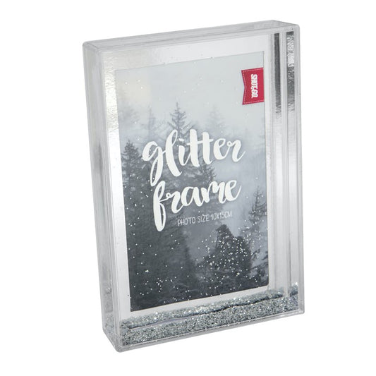 4x6 Glitter Frame - Silver