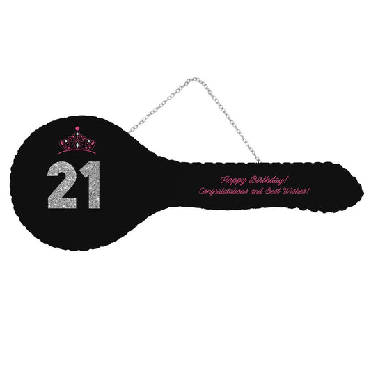 21st Celebration Key - Black